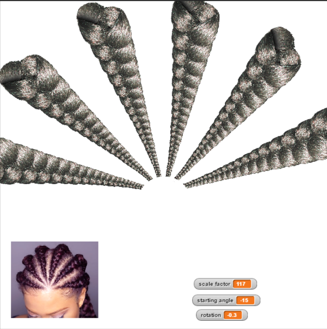 Screenshot of Goal 3: Ghana Braids